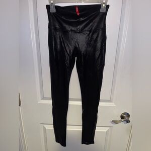 Spanx Black Faux Leather Leggings